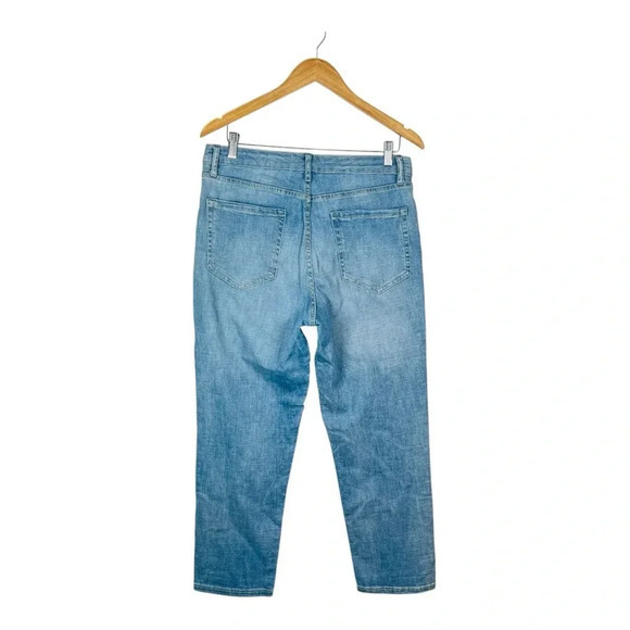 Ella Moss High Waist Straight Leg Ankle Crop Jeans Light Wash Women Size 12/31 - Picture 4 of 9